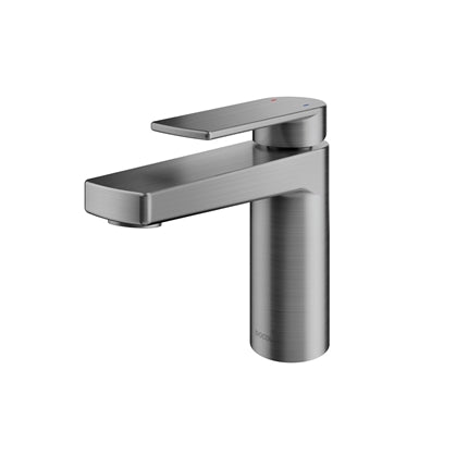 Mezclador monomando para lavabo color grafito cepillado Modelo: Xenon