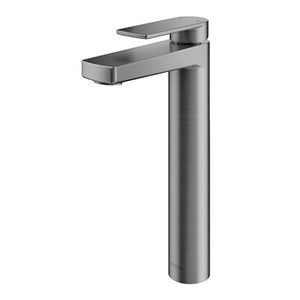 Mezclador monomando para lavabo color grafito cepillado Modelo: Xenon Alta