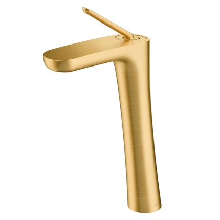Mezclador monomando para lavabo color oro cepillado Modelo: Kayak Alta