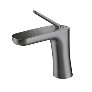Mezclador monomando para lavabo color grafito cepillado Modelo: Kayak