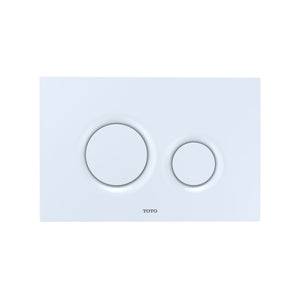Basic Round Dual Button Push Plate Color: Matte Silver